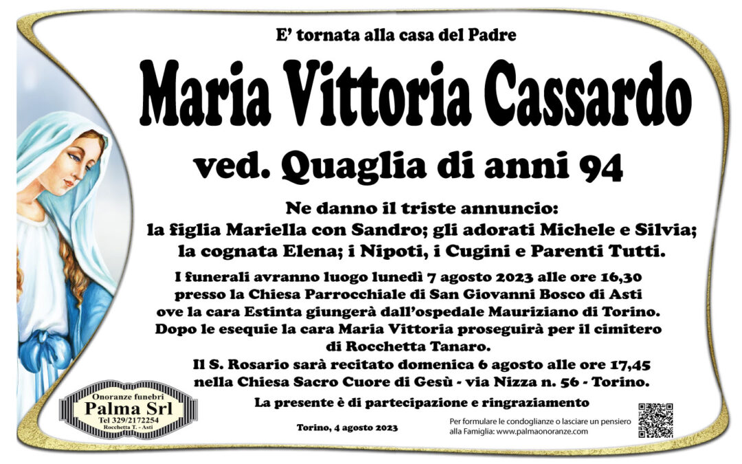 maria vittoria cassardo